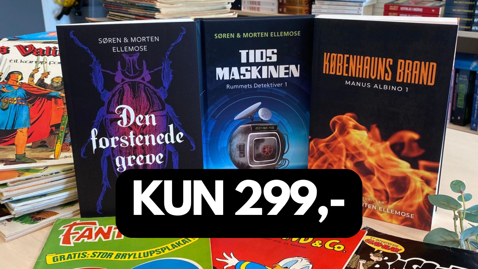 Udvalgte bøger skrevet af Søren & Morten Ellemose på tilbud