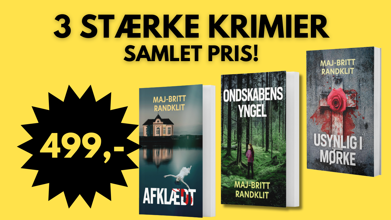 Krimiserien Kirsten Dreyer skrevet af Maj-britt Randklit. Serien indeholder 3 bøger: Afklæd, Ondskabens yngel, Usynlig i mørke.